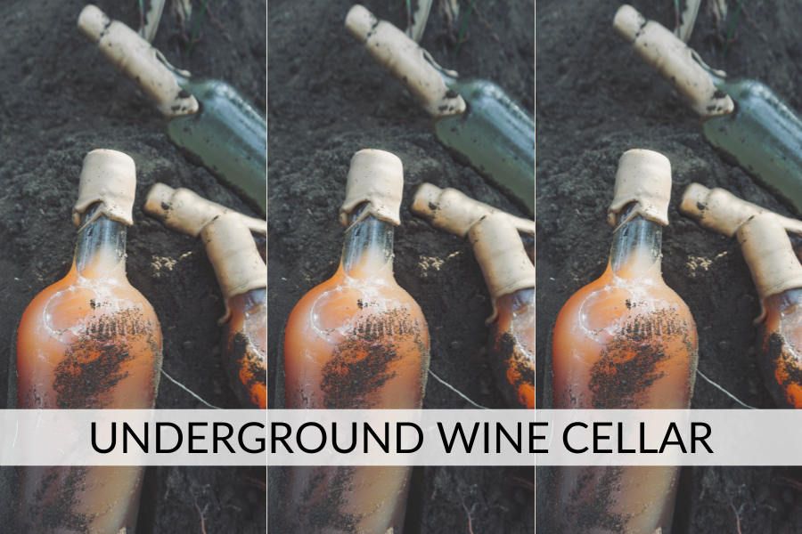 underground wine cellar